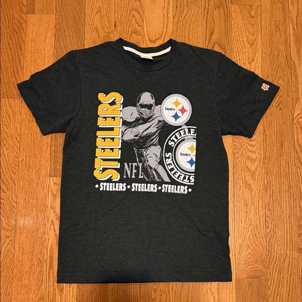 Vintage 2024 Steelers Schedule Black Graphic T-Shirt